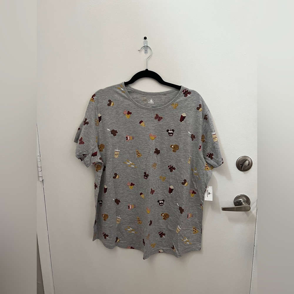NWT - Disney Parks Iconic Mickey Food Snacks T-Shirt